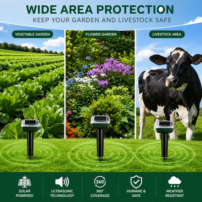 🌸Spring Sale 50% OFF☘️Solar Powered Waterproof Screw Mole Repellent🐭