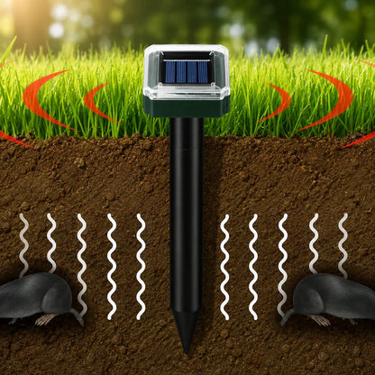 🌸Spring Sale 50% OFF☘️Solar Powered Waterproof Screw Mole Repellent🐭