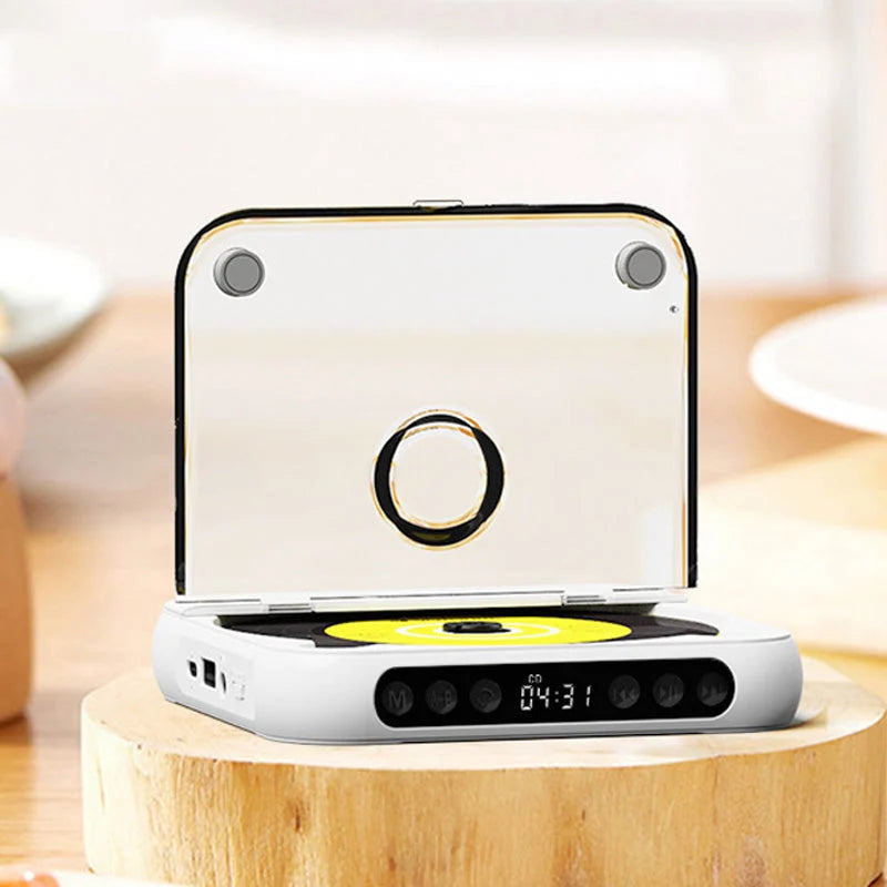 💿50% OFF | Retro Portable Bluetooth 5.3 CD Player – Lossless Clear Sound, 2000mAh Rechargeable Battery, Play All CD & MP3 Discs!