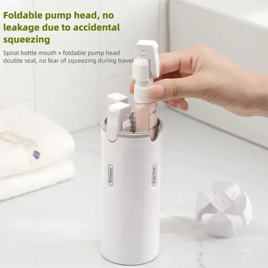 ✨ 4-in-1 Travel Bottle Set: Your Ultimate On-the-Go Liquid Companion