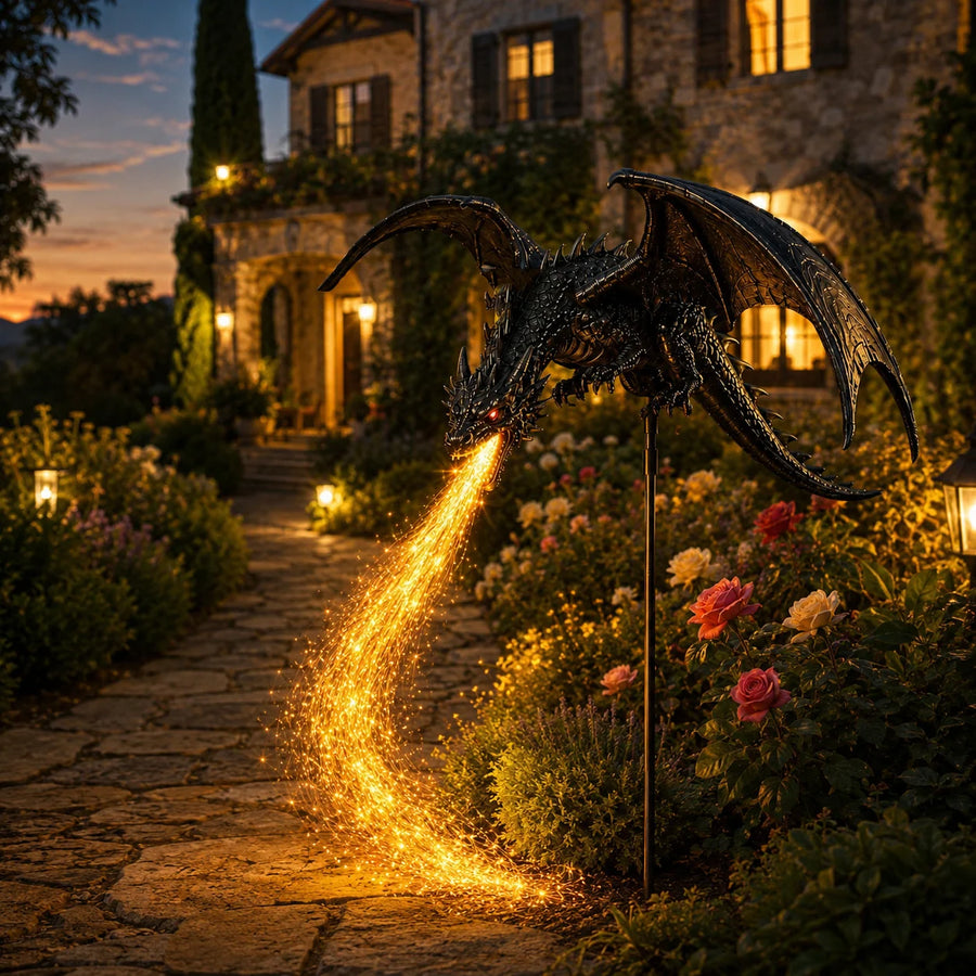 Solar Dragon Fire Garden Light