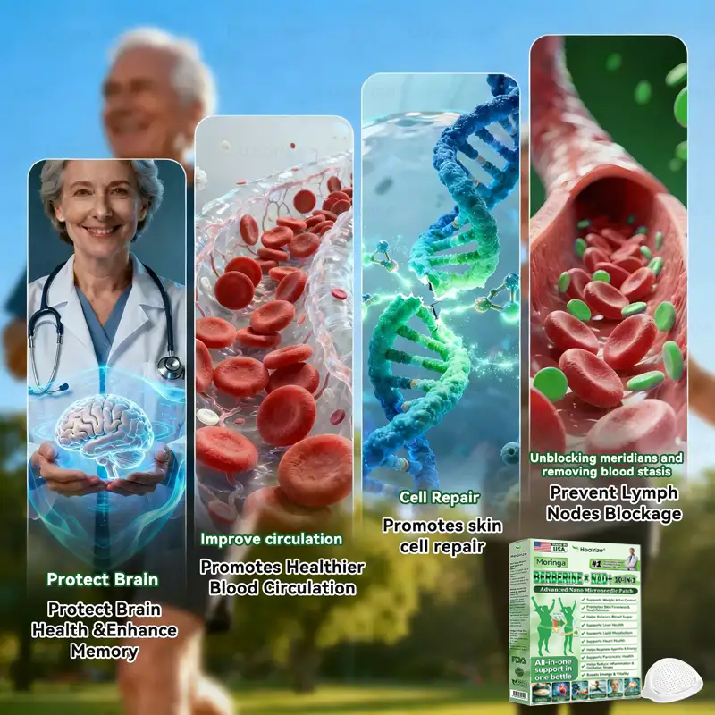 🔥Healrize® Moringa × Berberine × AMPK 8-Benefit Slimming & Metabolic Nano Microneedle Patch 🇺🇸 Just once a day · Visible changes in 7 days ✅ For obesity, loose skin, diabetes, sleep apnea, joint issues, and more🔥